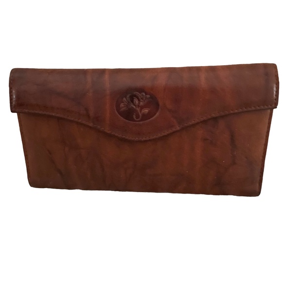 Buxton Genuine Leather Brown Wallet - Picture 1 of 6